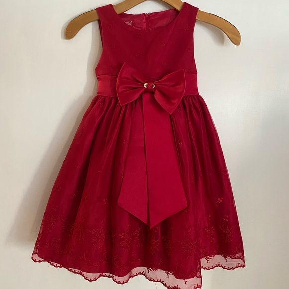 Princess faith Christmas dress embroidered size 5 - Picture 1 of 4